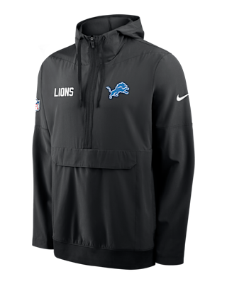 Detroit Lions Alt Option Route Anorak Men's Nike NFL 1/2-Zip